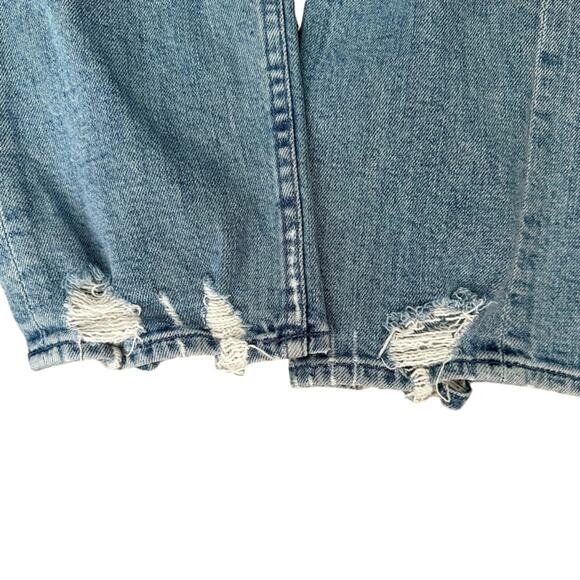 Mother Denim Tomcat Ankle Jeans in Confession Wash | High Waist Distressed | 25 - Picture 6 of 16